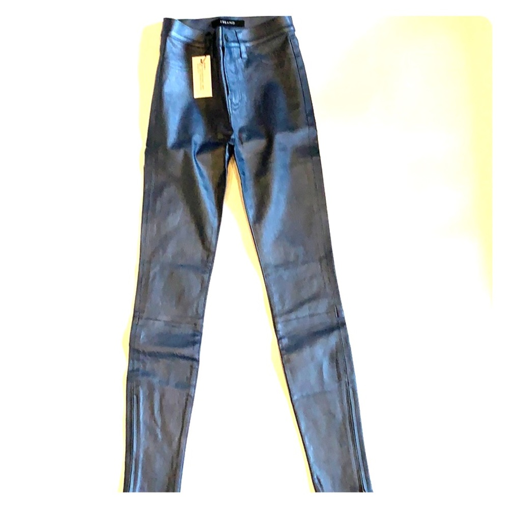 J Brand Maria Super Skinny High Ride Leather Pants